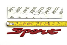 Red Sport Car Badge Decal