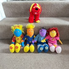 5 x Full Set 13" Tweenies Soft Toys Bella Jake Milo Fizz Doodles Dog Bundle