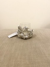 Candle Holder – Next Silver Floral Hurricane Tea Light Lantern, Mother’s Day Gif
