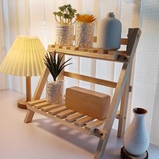 2 Tier Wooden Plant Stand