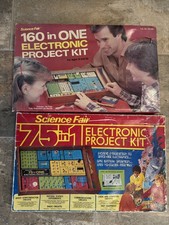 2 x Vintage Science Project Kits 160 in One 75 in 1 Electronics Project NO RES