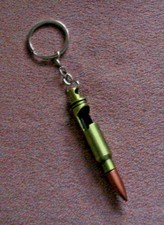 Brass & copper Bullet Keyring