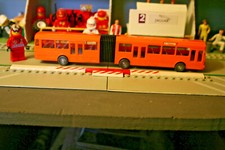 Wiking HO 1/87 Gelenkbus 24705 Bendy Bus Decals vintage plastic West Berlin 