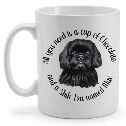 Personalised mug shih tzu - personalised,