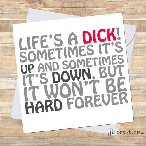 Funny dick birthday card rude - birthday,
