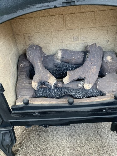 Fluless gas fire - fluless,