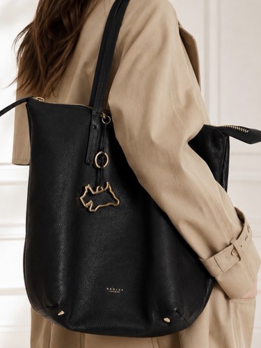 Radley black leather handbag - leather,