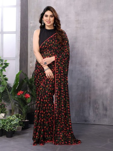Minute readymade sari floral - 1,