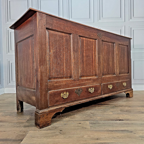Antique oak mule chest - oak,