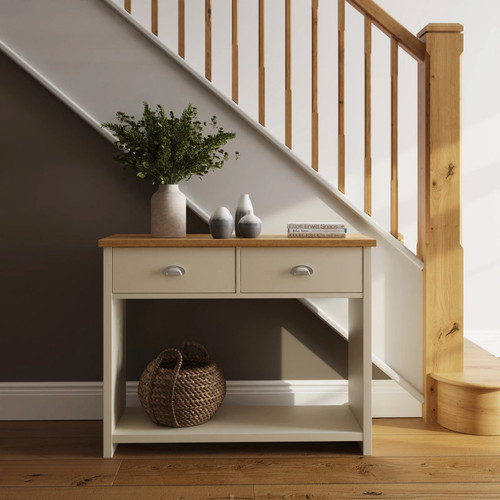 Cream hallway console - cream,