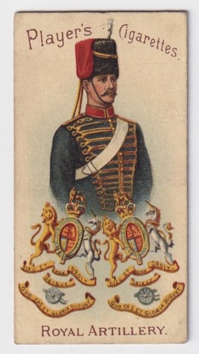 Cigarette card military - card,
