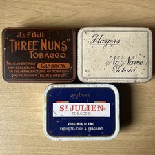 3 x Vintage / Antique Tobacco
