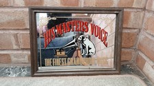 VINTAGE HMV FRAMED ADVERTISING