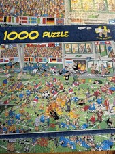 Jan Van Haasteren Championship Football Jigsaw 1000 Pieces Complete