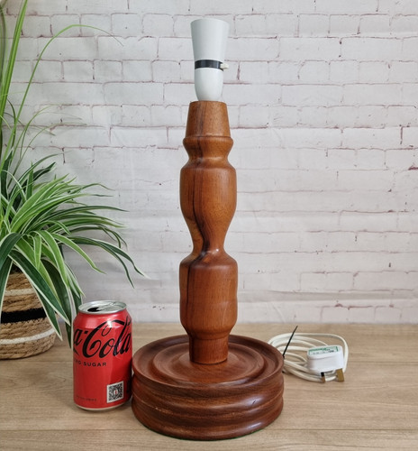 Vintage wooden turned table - wooden,