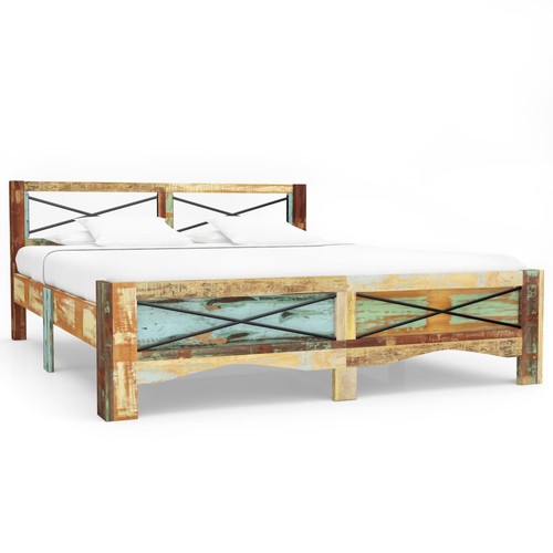 Bed frame solid - frame, reclaimed