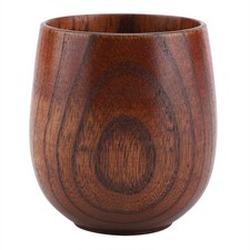 Natural Wooden Beer Cup Retro Tea Milk Juice Classic Wood Drinking Mug Cups
