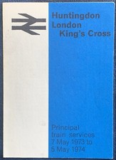 BRITISH RAIL POCKET TIMETABLE