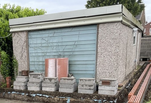 Dismantled concrete prefab - dismantled,