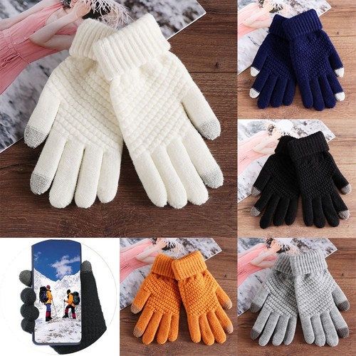Woolen mittens thicken women - mittens,