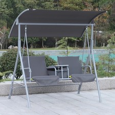 2 Seater Garden Swing Chair w/
