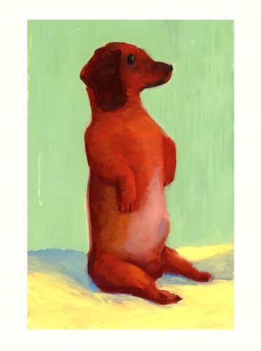 David hockney dog painting - david,