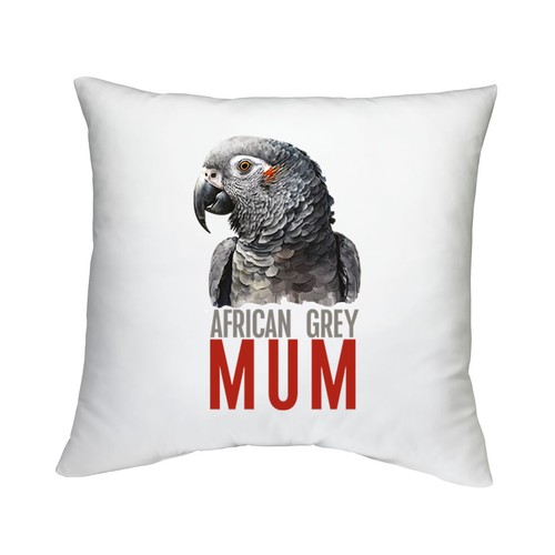 African grey parrot mum - grey,