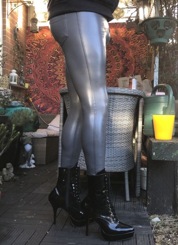 Skintight grey shiny way - skintight,