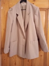 Anne Brooks size 10 petite suite jacket used fawn/beige