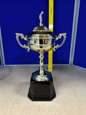 SEC-CN27A - 10.75in Gold Finish Golf Ryder Trophy Cup Style Award