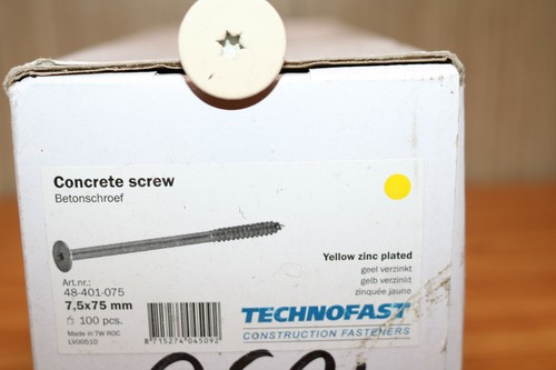 75mm concrete screw - , pan