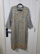 Grey Gold suit with  Intricate