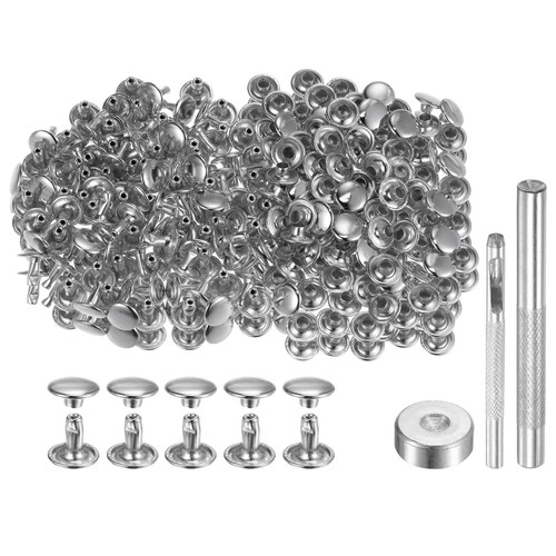 200 sets leather rivets - rivets, x