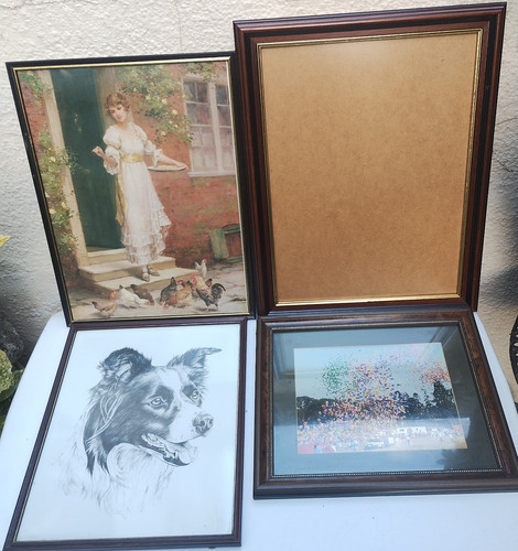 Job lot wooden picture - job,