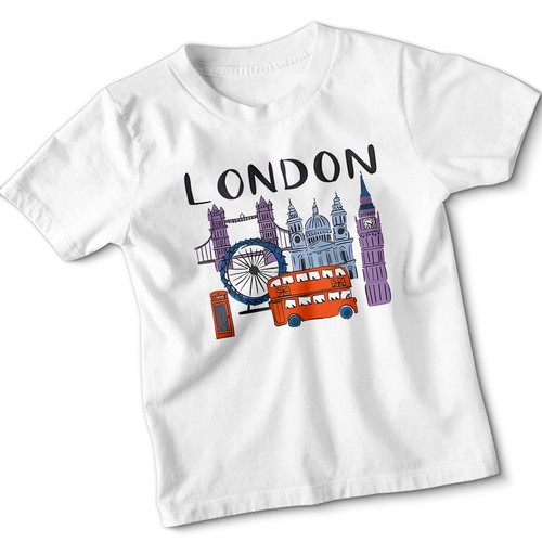 London sights kids shirt - kids, t-shirt