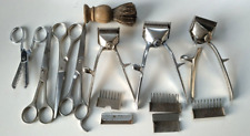 Vintage 1950s Manual Hair Clippers and Scissors Solingen Wostenholm Steinhoff