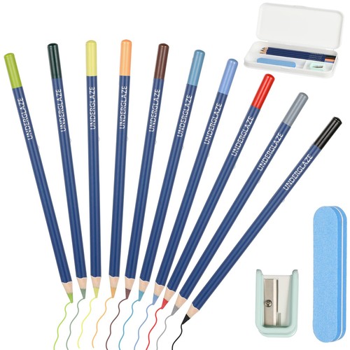 10pcs underglaze pencils - 10pcs,