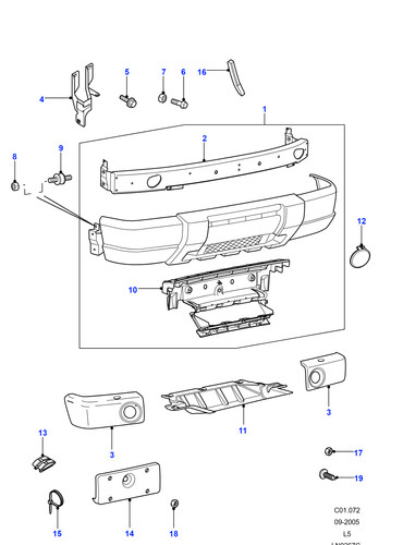 Land rover bracket assembly - land,