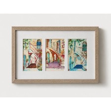 Original Watercolour Triptych