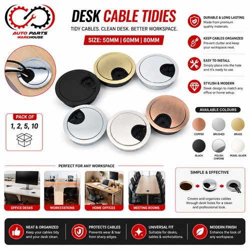 Plastic desk cable - cable, grommet