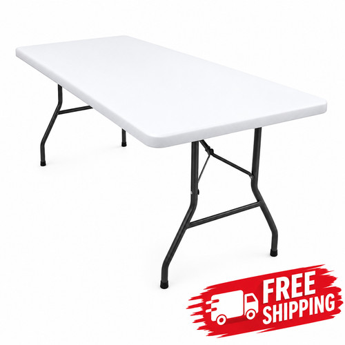 6ft plastic folding table - folding,