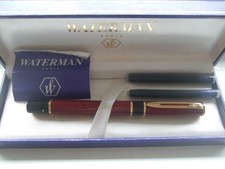 WATERMAN LAUREAT II Fountain Pen - Red Marble G.T. [Broad nib]