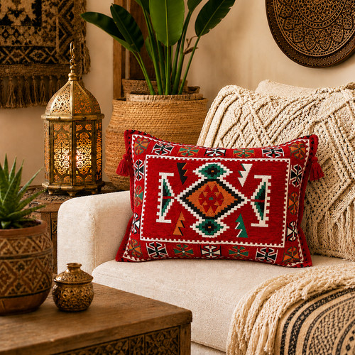 Turkish kilim cushion - cushion, cover