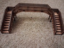 Model Railway Diorama Footbridge Double Track OO Gauge Model Laser Cut 
