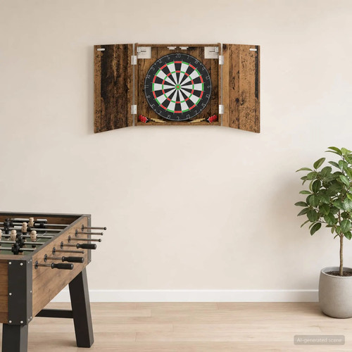 Walplus dartboard cabinet old - cabinet,