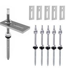 6x M10x250mm SS Hanger Bolts