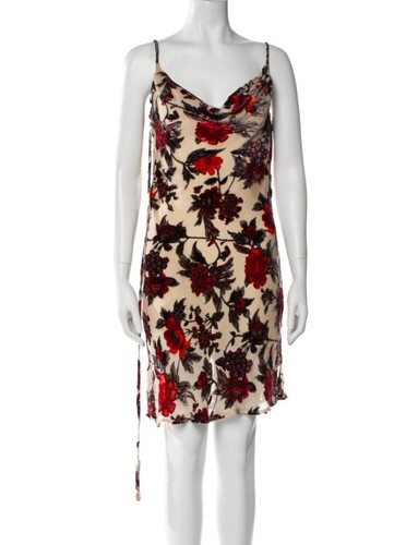 Rat boa silk mini dress - rat,