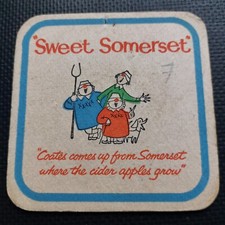 Coates Cider Beer Mat uk Cat