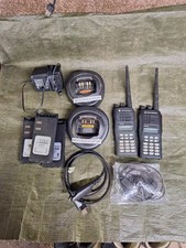 Pair of Motorola GP380 VHF FM Radio Handheld Walkie-Talkies