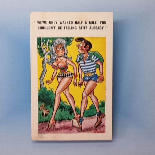 Comic postcard c1975 - postcard,